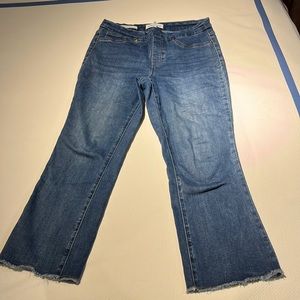 Tribal cropped jeans